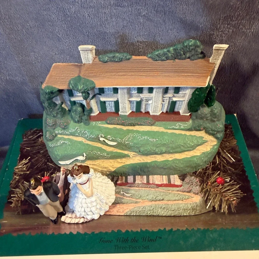 Hallmark Keepsake Gone With the Wind 60th Anniversary 3-Piece Ornament Set Tara